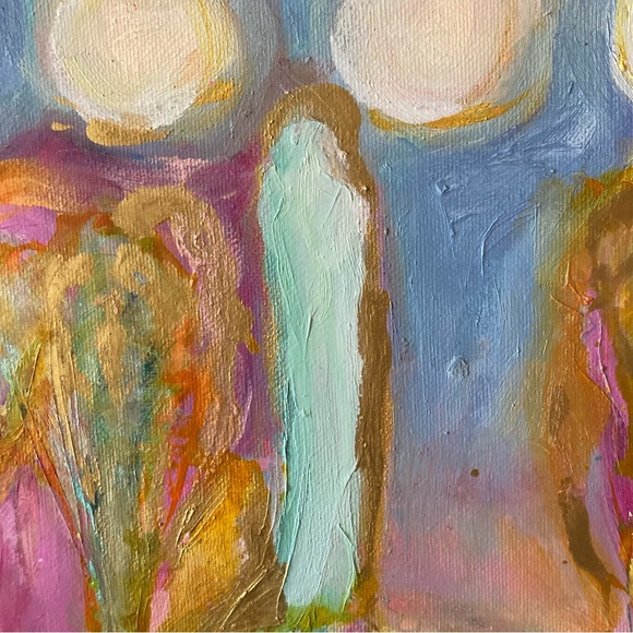 Enchanted Walk” An Original art Acrylic Painting 12”x12” Canvas - Picture 11 of 14